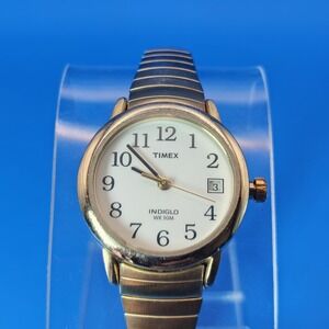 Vintage‎ 1990s Timex Indiglo Easy Reader Date 25mm Women's Quartz Watch
